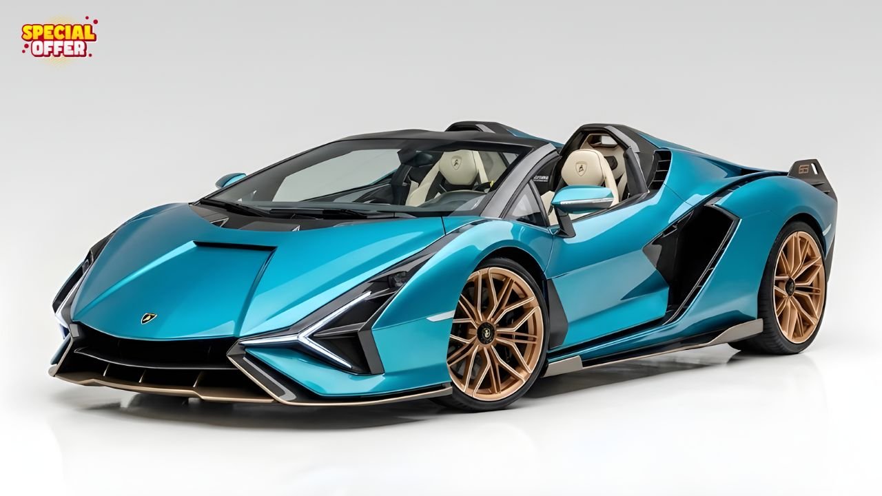 Lamborghini Sián Roadster Launched: Hybrid Hypercar with Futuristic Best Design!