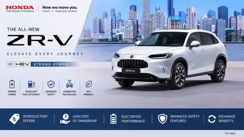 Honda ZR-V Hybrid SUV India Launch May 22: Price Rs 40–50 Lakh, 180 hp Engine, Best Features and Rivals