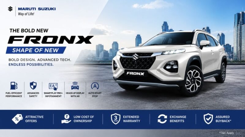 Maruti Fronx 2026 Combines Coupe Inspired SUV Styling With Smart Urban Driving Comfort