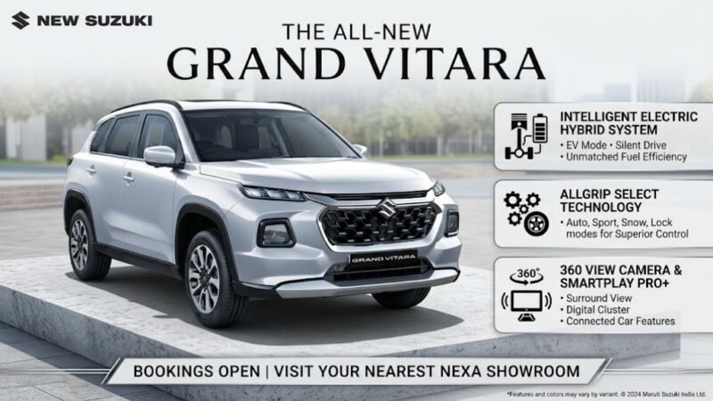 Maruti Grand Vitara 2026 Combines Hybrid Efficiency with Best Premium SUV Comfort