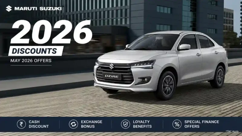 Maruti Suzuki May 2026 Discounts: Save Up to Rs 2.15 Lakh on Arena and Nexa Cars This Month