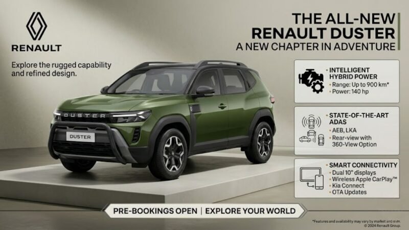 Renault Duster 2026 Returns with Rugged SUV Styling and Everyday Driving Best Comfort