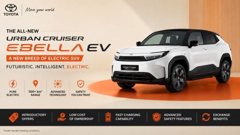Toyota Urban Cruiser Ebella EV India Price Expected May 2026: All Details on Maruti e Vitara’s Sister Car